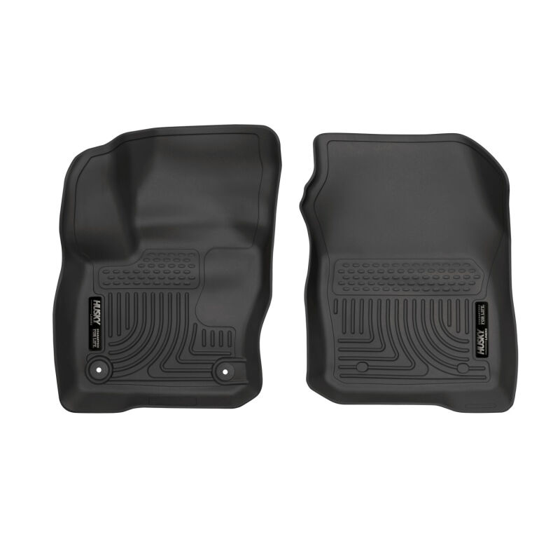 Ford Focus Floor Mats - Front - Husky Liners - X-act Contour Series - Black - `12-`15
